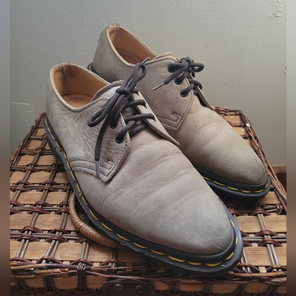 Dr. Martens Tan Nubuck Leather Oxford